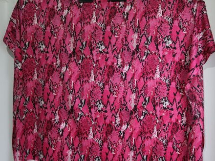 100Cm * 150Cm Afrika Snake Afdrukken 98% Polyester 2% Spandex Satijnen Stof Zachte Crêpe Charmeuse Haarband Textiel zachte roos