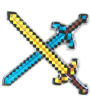 100cm minecraft Creepy creative Inflatable Children's Toy Checked Party Birthday Christmas Gift for Kids