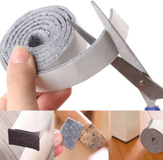 100cm/Roll Self-Adhesive Felt Furniture Leg Pad Anti-slip Mat Floor Protector Wear-resisting Table Chair Leg Sticky Back Bumper