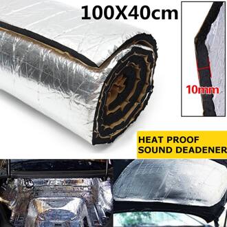 100Cm X 40Cm Beschikbaar Auto Warmte Deadener Isolatie 10Mm Geluiddichte Auto Thermische Isolatie Auto Accessoires rubber Mat
