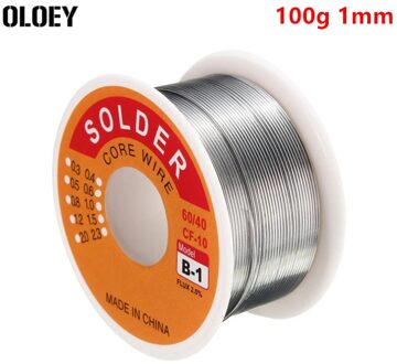 100G 1 Mm 60% Tin 40% Lood Rosin Core Solderen Soldeerbout Draad 2% Flux Reel Buis 60/40 Tin solderen Wire Accessoires Deel