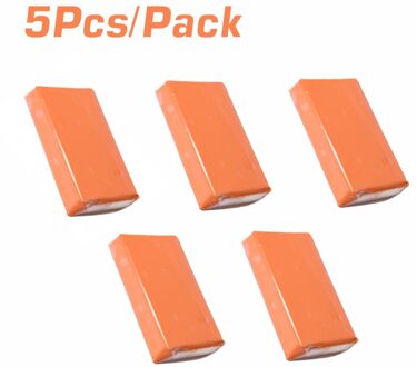 100G Auto Care Magic Auto Truck Clean Clay Bar Auto Vrachtwagen Wassen Schoon Gereedschap Wassen Modder Auto Schoner Auto schoonmaken Tool Magic Modder 5stk oranje