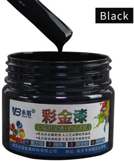 100G Black Waterbasis Verf Vernis Voor Iron & Houten Deuren, Hekken, Meubels, Kast, handcrafts, Muur, Schilderen Gratis Borstel & Handschoenen