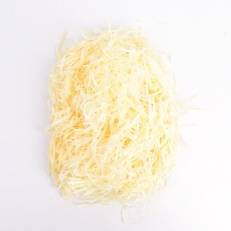 100G Macaron Pastel Versnipperd Crinkle Papier Regenboog Eenhoorn Kinderen Verjaardagsfeestje Decoratie Baby Shower Doop Huwelijk geel