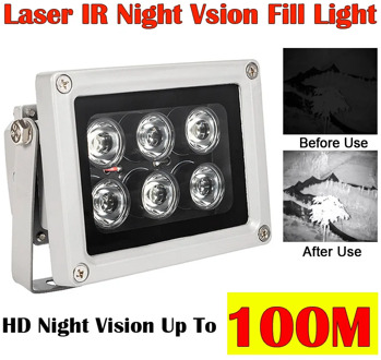 100m IR distance Laser infrared Night Vision Fill Light 6pcs Array Led IR Fill Light LED for CCTV Security Camera LED laser lig