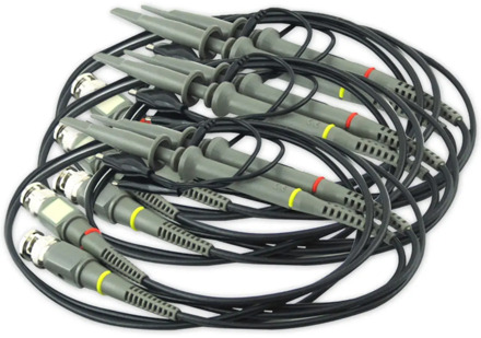 100MHZ Oscilloscope Probe kit Mayitr High Precision Scope Analyzer Alligator Clip Probes Test Leads P6100BNC Oscilloscope Probe