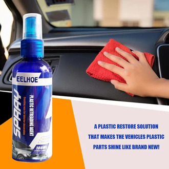 100ml Car Interior Rubber And Plastic Retreading Agent Car Hydrophobic Polish Nano Coating Spray Scratch Repair Cleaning Agent