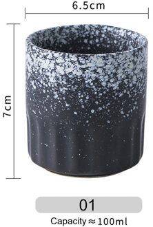 100Ml Japanse Stijl Theekopje Water Cup Steengoed Keramische Handgeschilderde Kungfu Theekopje Cuisine Drinkware Koffie Mokken
