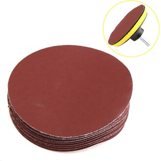 100Mm 1000 Grit Schuurschijf Schuurpapier Met Backer Pad M10 Boor Adapter Voor Auto Reiniging En Polijsten Sander Tool 10 Stks/set