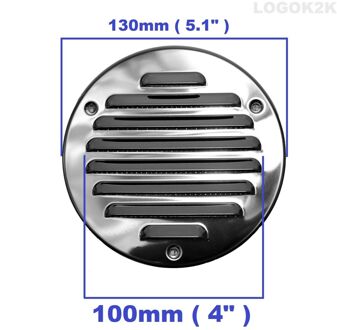 100Mm 125Mm 150Mm Platte Cirkel Air Vent Grill Metalen Cover Ronde Ducting Ventilatie roestvrij staal-100m