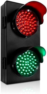 100Mm 4 Inch Cirkel Rood Groen Koudgewalste Plaat Parkeerplaatsen Verkeerslichtlicht Horizontal 85-265VAC