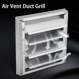 100Mm Air Vent Duct Grill Rvs Muur Air Vent Wasdroger Afzuigkap Outlet