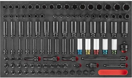 100pc 1/2DR. Impact socket set (10318 EVA) 41001