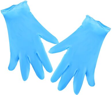 100Pc Beschermende Handschoenen Blauw Wegwerp Latex Handschoenen Afwassen Keuken Werk Outdoor Rubber Tuin Handschoenen Handschoenen #5