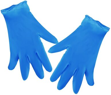 100Pc Blauw Wegwerp Latex Handschoenen Afwassen Keuken Werk Rubber Tuin Handschoenen Multifunctionele Beschermende Handschoenen Guantes # YL10