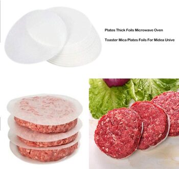100Pc Hamburger Maker Hamburger Druk Ronde Vorm Non-stick Chef Schnitzels Hamburger Vlees Rundvlees Grill Burger Druk Patty maker Mold