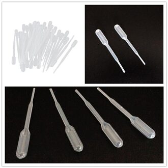100Pcs 0.2Ml Afgestudeerd Transferpipetten Eye Dropper Set Voor School Lab Supplies