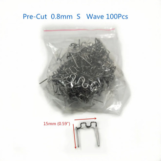 100pcs 0.8mm Thermal Thermo Staples Repair Kit for Hot Stapler Bumper Auto