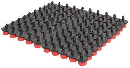 100pcs 1/4 Inch Verstelbare Micro Flow Dripper Drip Head Water Druppelaar Plastic Druppelaar Huis en Tuin Irrigatie Accessoires