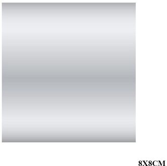 100Pcs 10*10Cm Goud Rood Blauw Snoep Pakket Folie Papier Chocolade Wikkelen Gealuminiseerd Papier Lijn Reliëf Aluminium-Folie Papier zilver 8X8cm