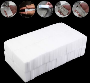 100Pcs 10*6*1.5Cm Melamine Spons Gum Melamine Sponge Cleaning Spons Voor Keuken Badkamer Schoonmaken gereedschap