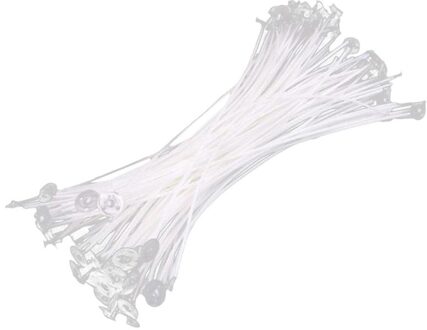 100Pcs 100% Soja Waxed Kaars Wieken Met Tabs Katoen Kaars Lont Vlamloze Wick Voor Diy Kaars Maken Accessoires 50stk 17cm