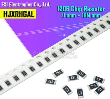 100Pcs 1206 SMD resistor 0R ~ 10M 1/2W 0 1 10 100 150 220 330 ohm 1K 2.2K 10K 100K 0R 1R 10R 100R 150R 220R 330R
