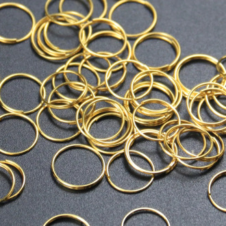 100Pcs 12MM Gold Silver Plated Steel Ring Loop Lamp Parts Chandelier Crystal Connector Pendant Bead Curtain Accessories