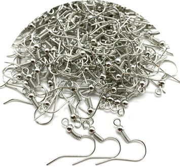 100Pcs 17X20Mm Earring Bevindingen Oorbellen Sluitingen Haken Fittings Diy Sieraden Maken Legering Haak Oorbellen Accessoires 04