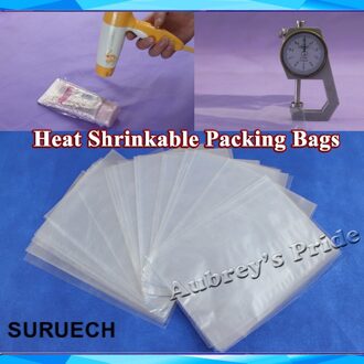 100Pcs 17X25 Cm Soft Transparant Blow Molding Pvc Krimpkous Tassen Film Wrap Cosmetische Verpakkingen Wrap Materialen lamineren