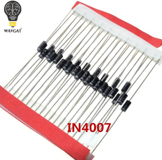 100PCS 1A 1000V Diode 1N4007 IN4007 DO-41 IN4001 50V IN4002 100V IN4003 200V IN4004 400V PLASTIC SILICON RECTIFIER IN4148