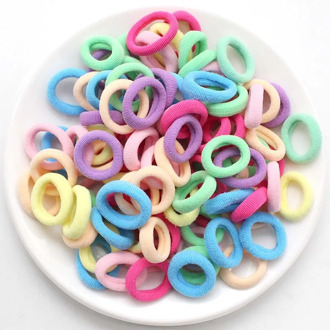100Pcs 2.5CM high elastic hair rope girl hair accessories hair band rubber band small gifts children gift head rope wholesale