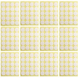 100Pcs 20Mm Kaarsenlont Stickers Kaars Maken Sticker Hittebestendigheid Dubbelzijdige Stickers Voor Wax Vaste kaars Diy Maken geel