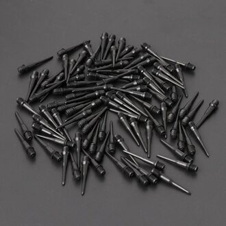 100Pcs 2BA Groef Duurzaam Nylon Soft Tip Dart Punten Naald Elektronische Darts Set H58D zwart