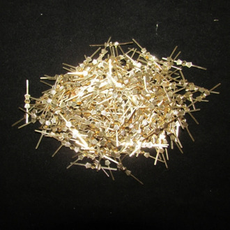 100Pcs 33MM Chandelier Parts Lamp Crystal Prism Bead DIY Connector Pins Bowtie DIY Accessories