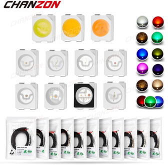 100pcs 3528 (1210) SMD LED Emitting Diode Lamp Chip Light Beads Warm White Red Green Blue Yellow Orange UV Pink RGB Micro 3V SMT