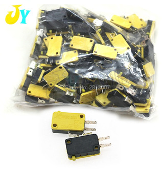 100pcs 3pin Microswitch 4.8MM Terminal Micro Switch For Arcade game Happ Style Push Button DIY joystick Parts