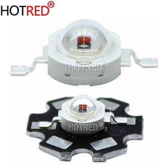 100PCS 3W High Power LED 730nm 740NM Lamp IR Far Red LED Far Infrared LED 3W 720NM IR LED Diode Emitter Light For Project DIY