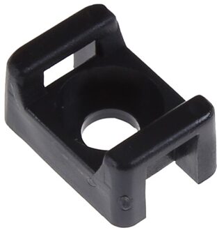 100Pcs 4.6Mm Imc Zwart En Wit Breedte Kabelbinder Base Zadel Type Mount Draad Houder