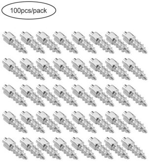 100Pcs 4X12Mm Winter Slijtvaste Tungsten Staal Anti Slip Band Riem Installatie Tool A1 Tire stud