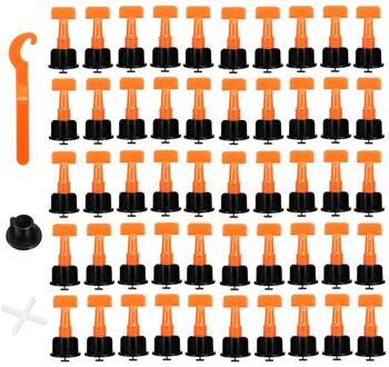 100Pcs 50Pcs Level Wiggen Tegel Spacers Voor Vloeren Muur Tegel Leveling Systeem Tegel Leveler Locator Spacers Tang Gereedschap 50stk