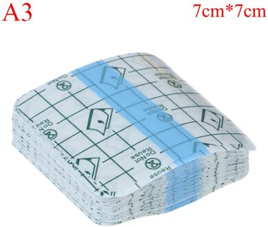 100Pcs/50Pcs Transparante Tape Pu Film Pleister Waterdicht 7cm x 7cm 100stk