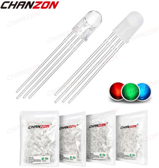 100pcs 5mm RGB LED Emitting Diode Micro Indicator Arduino Red Green Blue Multicolor Common Anode Cathode 3V DIY PCB Circuit Bulb