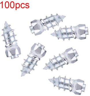 100Pcs 6Mm X 15Mm Schroef Band Stud Anti-Slip Wheel Tire Sneeuwketting Anti Skid Ice stud Auto Off-Road Band Band Schroef Spikes