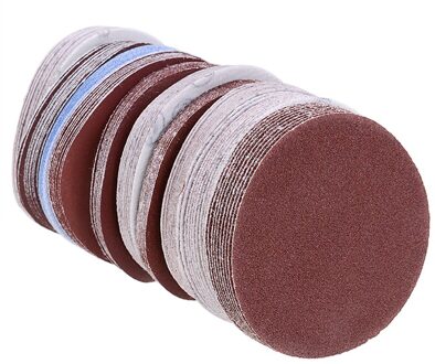100Pcs 75Mm 3Inch Schuurschijven Polijsten Pad Lakens 80-3000 Grit Ronde Schuurpapier Polijsten Tool Voor schurende Gereedschap Accessoires