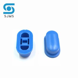 100Pcs A05 3*2Mm Tactile Drukknop Cap 18*10*7Mm Geldt Voor 5.8*5.8 7*7 8*8 8.5*8.5Mm Zelfsluitende Switch Knop Cap blauw X 100stk
