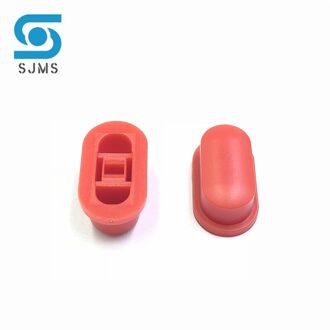 100Pcs A05 3*2Mm Tactile Drukknop Cap 18*10*7Mm Geldt Voor 5.8*5.8 7*7 8*8 8.5*8.5Mm Zelfsluitende Switch Knop Cap rood X 100stk