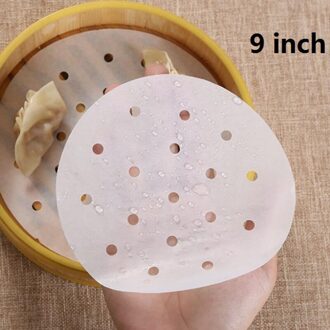 100Pcs Air Friteuse Stoomboot Liners Premium Geperforeerde Houtpulp Papers Non-stick Stomen Mand Mat Bakken Koken Tools