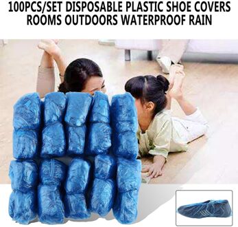 100Pcs Anti Slip Waterdichte Laars Covers Wegwerp Overschoenen Overschoenen Veiligheid Bescherming Van Huis/Hotel/Regenachtige seizoen