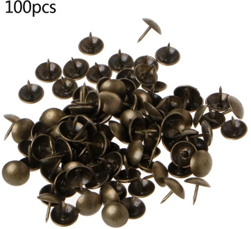 100PCS Antique Brass Bronze Upholstery Nail Jewelry Gift Wine Case Box Sofa Decor